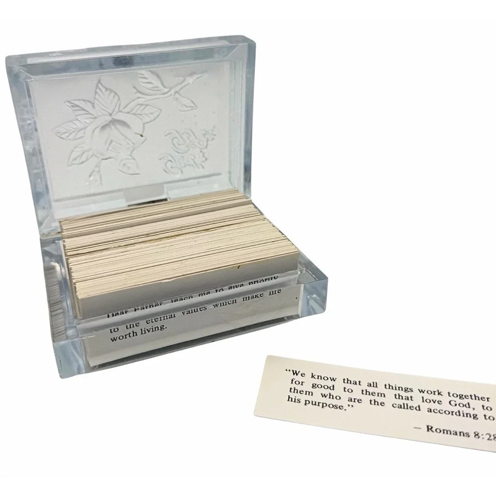 Warner Press God's Gifts Acrylic Box With Inspiring Bible Verses & Prayers
